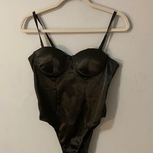 sexy satin bodysuit